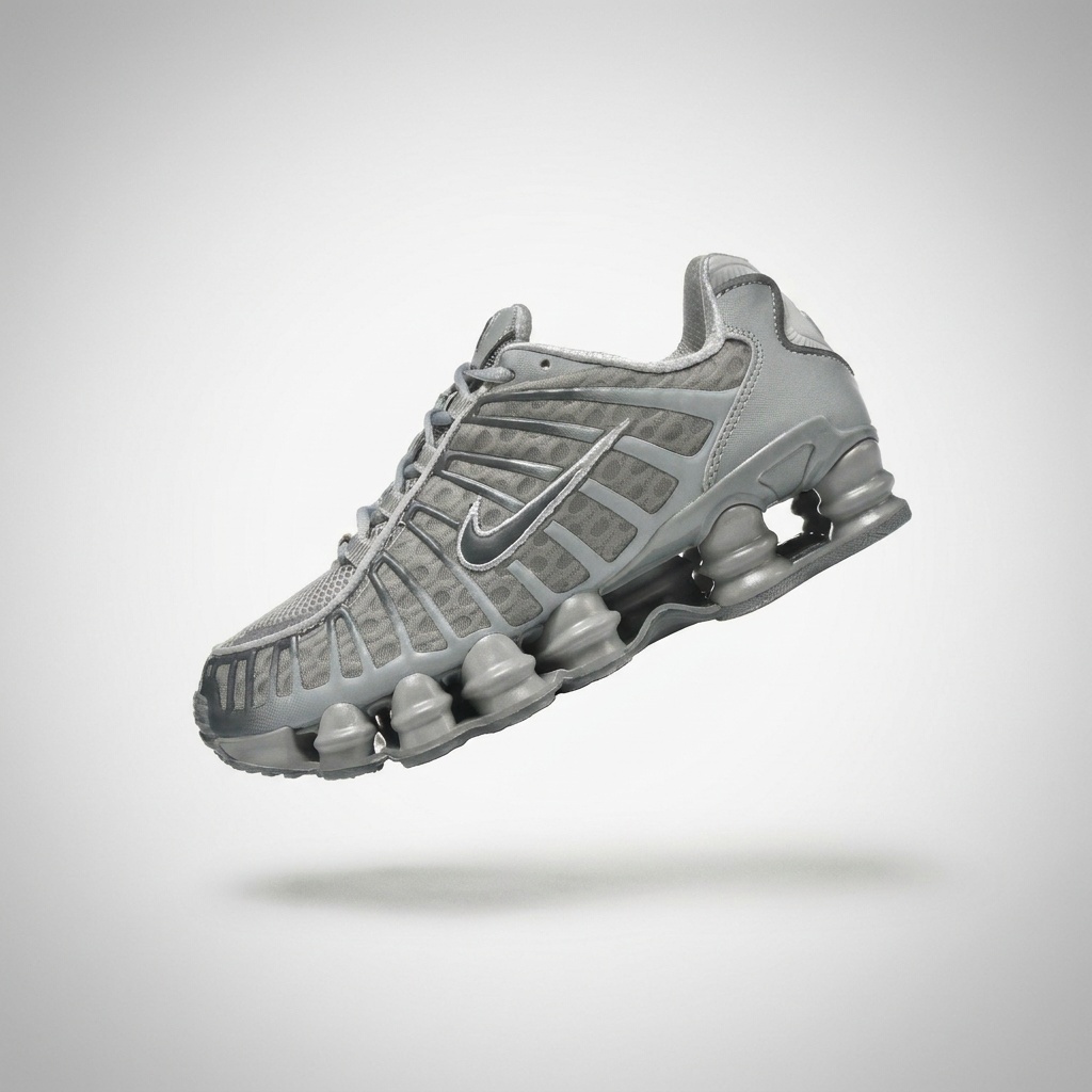 Nike Shox TL Wolf Grey/Iron Grey Grigio Unisex Sneaker — AV3595-015